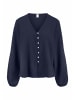 Hessnatur Hessnatur Musselin Bluse Relaxed aus reiner Bio-Baumwolle in dunkelblau