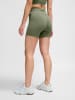 Hummel Hummel Shorts Hmlmt Yoga Damen Dehnbarem Feuchtigkeitsabsorbierenden Nahtlosen in DEEP LICHEN GREEN