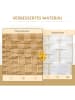 HOMCOM Paravent-270L x 1,7B x 180H cm-Naturholz