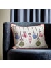 Bloomingville Kissen ORNAMENTIA mit Tannenbaumschmuck 50x35 cm