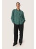 Soaked in Luxury Langarm - Hemd SLMakena Gerade Passform in Bottle Green Square Print