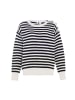 Blonda Damen Sweater in WOLLWEISS MARINE