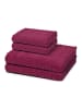 Ross 2 X Handtuch 2 X Duschtuch im Set Sensual Skin Zopf in Fuchsia