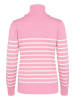 SAINT TROPEZ Rollkragen MilaSZ Gerade Passform in Sea Pink Mel/Ice Stripe
