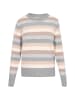 mimo Women Sweater in GREY STRIPED