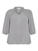 KAFFE curve Langarm-Bluse KCkamille Regular fit in Steeple Gray