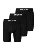 SNOCKS Lange Sport Boxershorts Schwarz 1 Stück