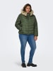 ONLY Carmakoma Stepp Winter Jacke Plus Size Übergröße CARNEW in Grün