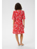 Kaffe Kleid KAamina Tight fit in Poppy Red Chalk Flower