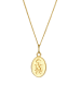 Elli Halskette 375 Gelbgold Marienbild in Gold