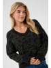 Kaffe Strickpullover KAmirjam Oversize fit in Black Deep