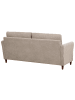 Beliani 3-Sitzer Sofa MARE in Beige/Braun - (W) 184 x (H) 88 x (L) 77 cm