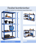 COSTWAY Lagerregal Schwerlastregal 5 Ebenen 75x30x150cm in Blau