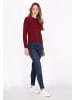 DreiMaster Women Cardigan in wine red