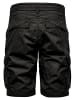 Humy Bermuda Chino Shorts mit Gürtel und Cargo Design A&S in Schwarz