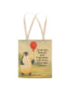 Mr. & Mrs. Panda Shopping Bag Pinguin Luftballon Design mit Spruch in Weiß