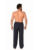 NORMANN Flanell Schlafanzug Pyjama Hose lang Karo Baumwolle - 70796 in schwarz