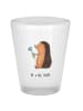 Mr. & Mrs. Panda Schnapsglas Igel Blumen ohne Spruch in Transparent
