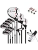 COSTWAY 15 tlg. Golfschläger Golfset für Damen & Anfänger in Rot