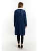 DreiMaster Klassik Long Cardigan in Blau Grau