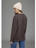 Laura Scott Longsweatshirt in Kaffeebraun