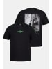 JP1880 Kurzarm T-Shirt in schwarz