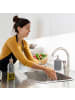 relaxdays Seifenspender in Grau - 0,2 l