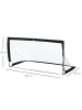 HOMCOM Fußballtor,183L x 90B x 90T cm,Schwarz