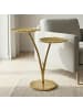 FineBuy Beistelltisch in Gold / Aluminium / 57x30x57