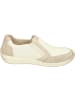 rieker Komfort-Slipper in champignon/offwhite/cliff/beige-gold