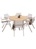 ebuy24 Gartenset Mexico 7-teilig Natur 140 x 140 cm