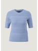 comma Pullover kurzarm in Blau