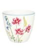 Greengate Latte Cup ELWIN Weiß mit Blumen