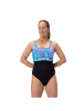 Speedo Contour Eclipse Shaping Schwimmanzug mit verstellbaren Trägern in Schwarz