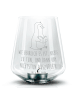 Mr. & Mrs. Panda Gravur Glas Pinguin Buch mit Spruch in Transparent