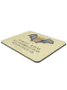 Mr. & Mrs. Panda Mousepad Fledermaus Flügel mit Spruch in Gelb Pastell