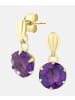 Vanlere Ohrhänger aus 375 Gelbgold mit Amethyst