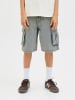 JACK & JONES Junior Cargo Shorts in Blue Denim