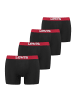 Levi´s Boxershort 4er Pack in Schwarz/Rot