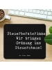 Mr. & Mrs. Panda Mousepad Spruch Steuerberaterin Ordnung mit Spruch in Schwarz