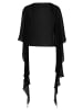 Vera Mont Chiffonstola mit Volant in Schwarz