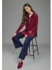 Laura Scott Longsweatshirt in Cranberry