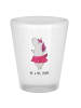 Mr. & Mrs. Panda Schnapsglas Einhorn Ballerina ohne Spruch in Transparent