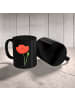 Mr. & Mrs. Panda Becher Blume Mohnblume ohne Spruch in Schwarz