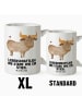 Mr. & Mrs. Panda Bürotasse Sternzeichen Stier mit Spruch in Weiß