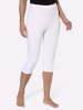 Sieh an! Capri-Leggings in weiß + schwarz