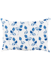 Beliani 2er-Set Gartenkissen TORBORA in Weiß/Blau