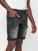 KOROSHI Bermuda Jeans Schnitte Stretch Regular Fit in schwarz