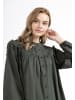 DreiMaster Vintage Damen Langarmbluse in Dunkeloliv