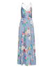 Vera Mont Abendkleid mit V-Ausschnitt in Blue/Rosé